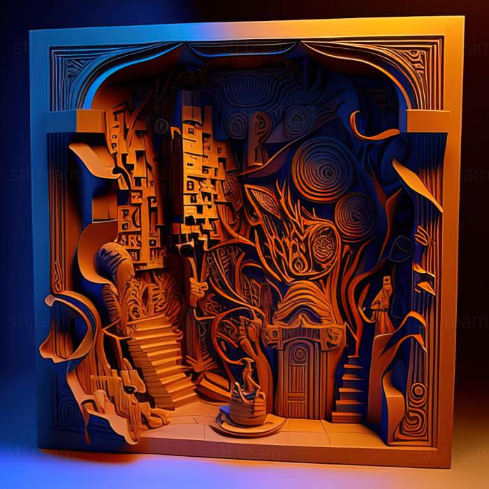 3D модель Таинственный особняк Dittos, Метамон и девушка-подражатель. (STL)